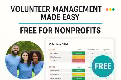 💡1PM ET Demo: Free Volunteer Management Software (free forever)